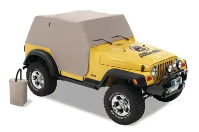 Bestop All Weather Jeep Trail Cover For Jeep 1992-1995 Wrangler YJ Charcoal/Gray Bestop