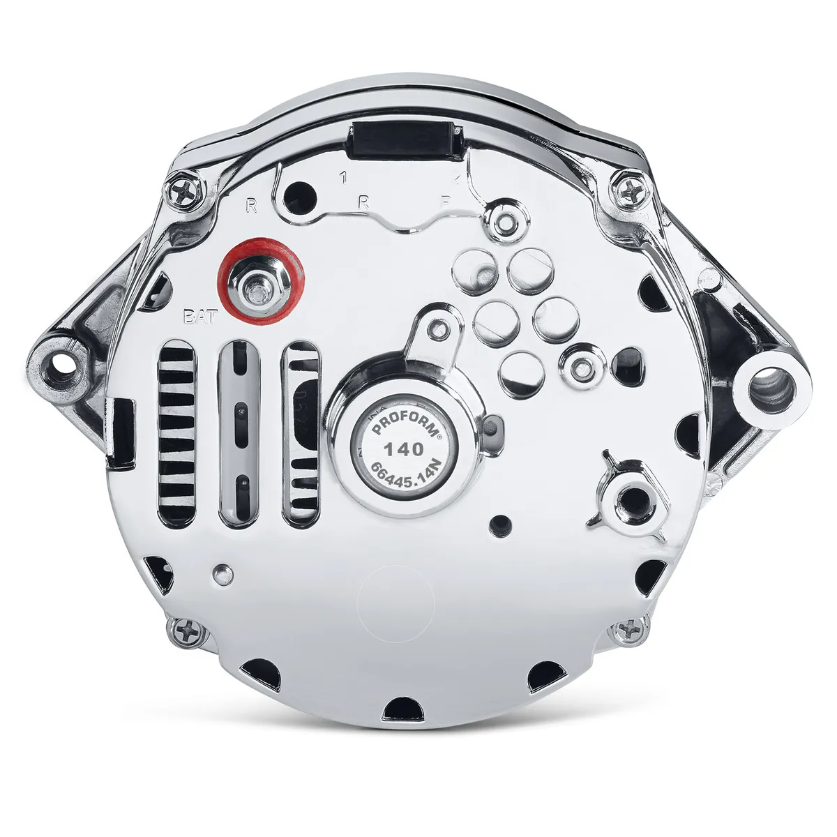 Alternator 140 AMP GM 1 Wire Style Machined Pulley Chrome Finish Proform product image