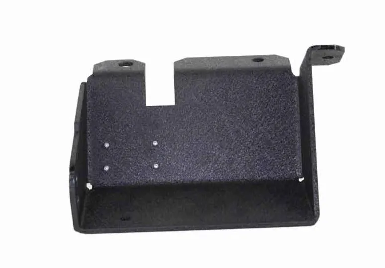 Jeep TJ Steering Box Skid Plate 97-06 Wrangler TJ Black Textured Powdercoat Fishbone Offroad product image
