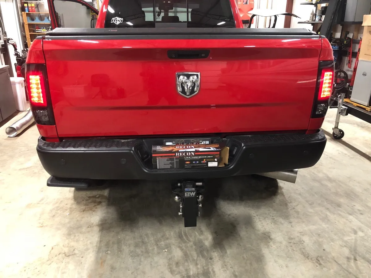 Dodge 09-18 RAM 1500 And 10-18 RAM 25003500 Oled Tail Lights Replaces Factory OEM Halogen Tail Lights - Smoked Lens product image