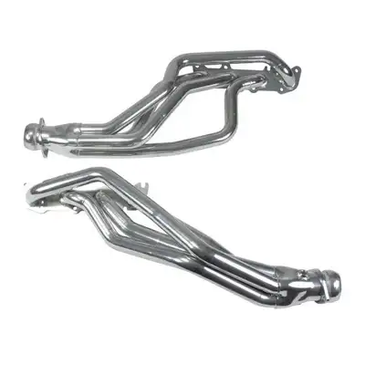 BBK Performance Ford Mustang Coyote Swap 1-3/4 Long Tube Exhaust Headers Polished Silver Ceramic 86-04