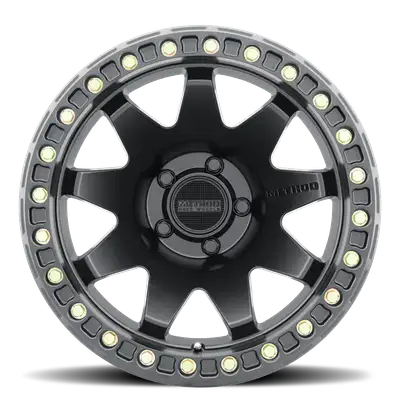 Method Race Wheels Aluminum Wheels 17x9 MR108 Bolt Pattern 5 On 127 Offset -44 Lip Size 0.63 Matte Black MB Method