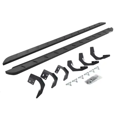 Go Rhino 15c RAM 1500 Quad Cab(19c Classic)80in Rb10 Slim Line Running Boards Txt Powder Coat Complete Set