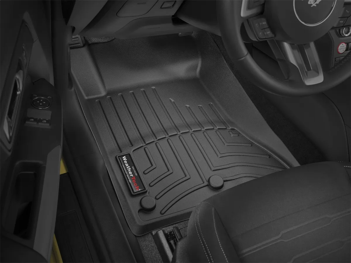 WeatherTech Floor Mats FloorLiner for Ford Mustang - 2015 - 1st Row - Black product image