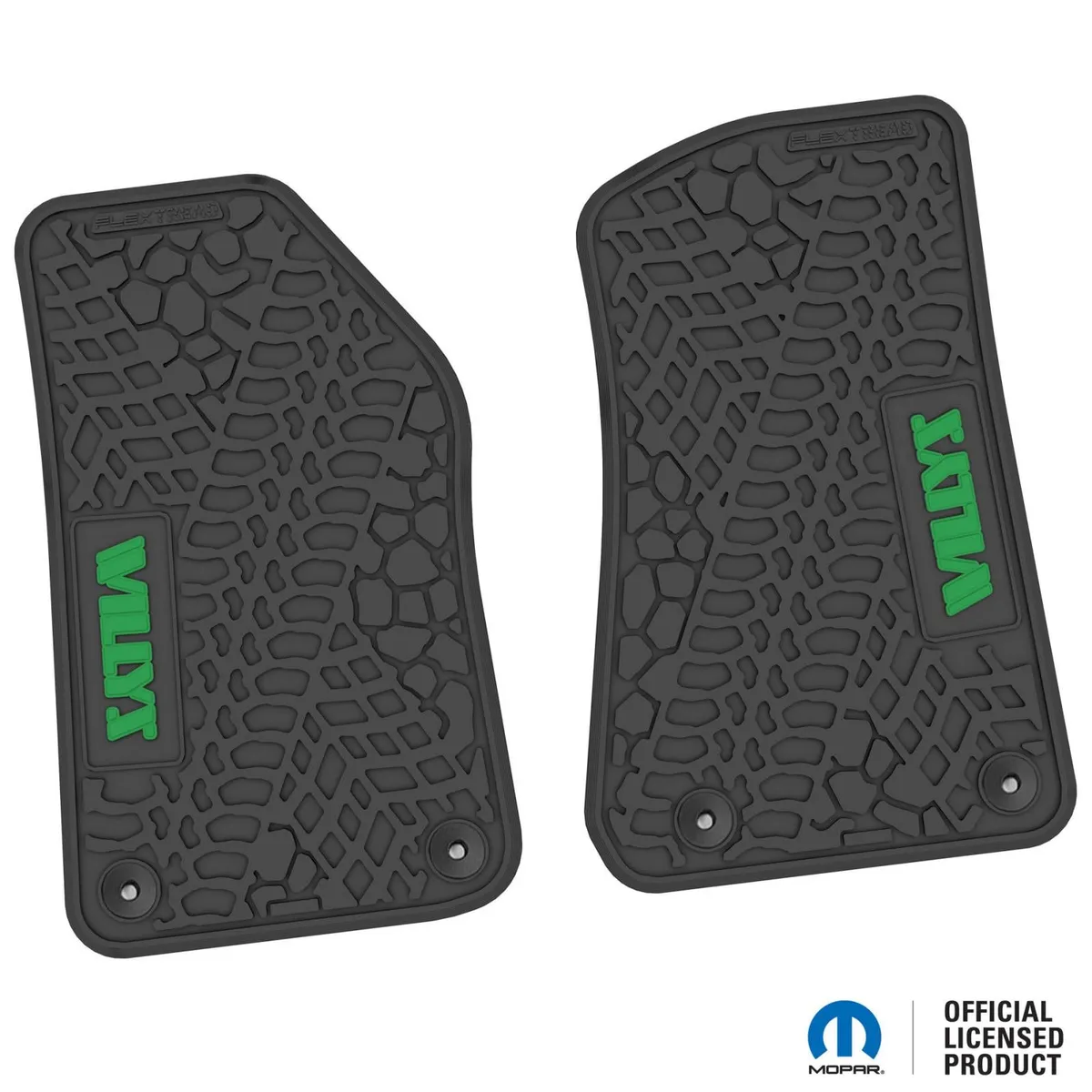 18-24 Jeep JL 2 Dr/Gladiator Front -Tire Tread/Scorched Earth Scene w/ Willys Insert - Black w/ Red Insert product image