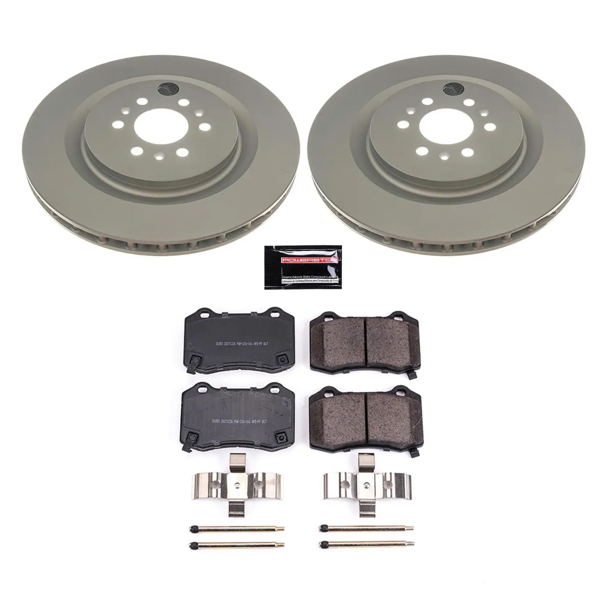 Z17 Geomet Coated Rotor Kit: Genuine Geomet Fully Coated Rotors; Ceramic Pads W/Hardware product image