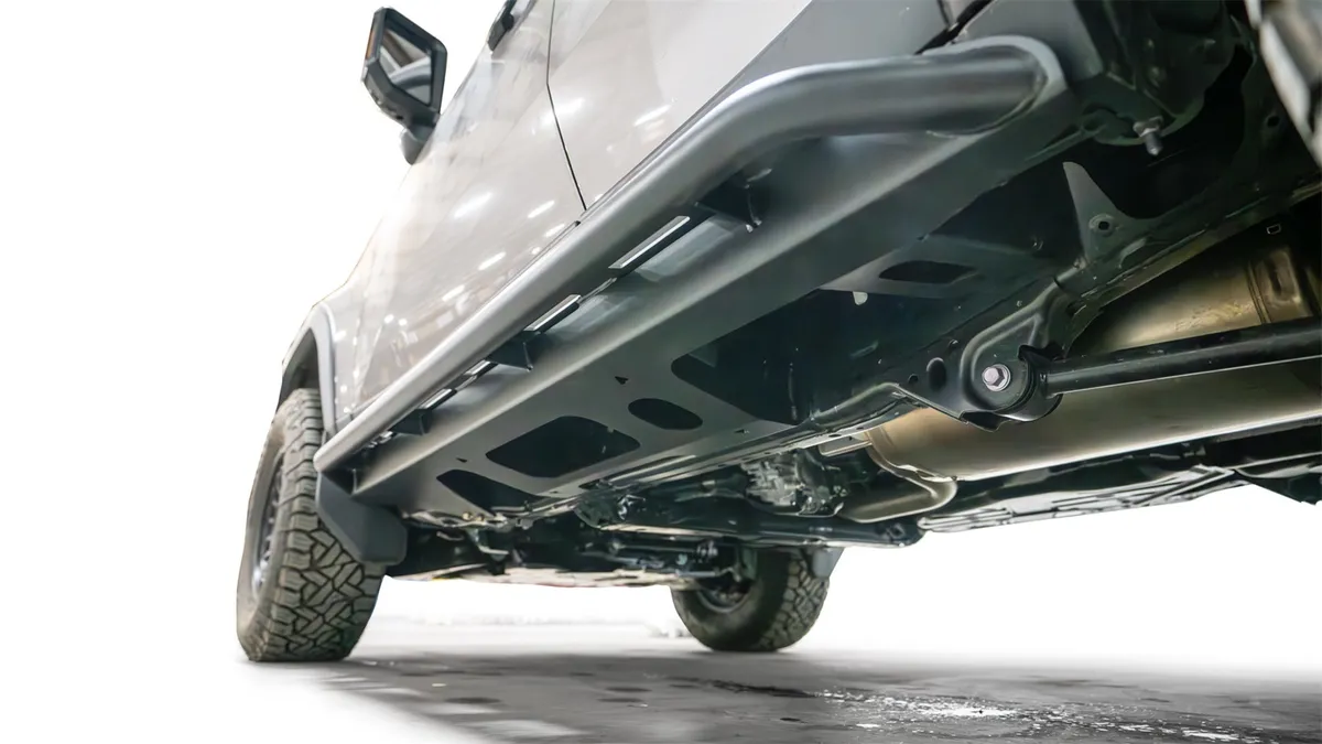 Rock Slider; Premium; Plate Steel; Carbon Black Powdercoat; product image