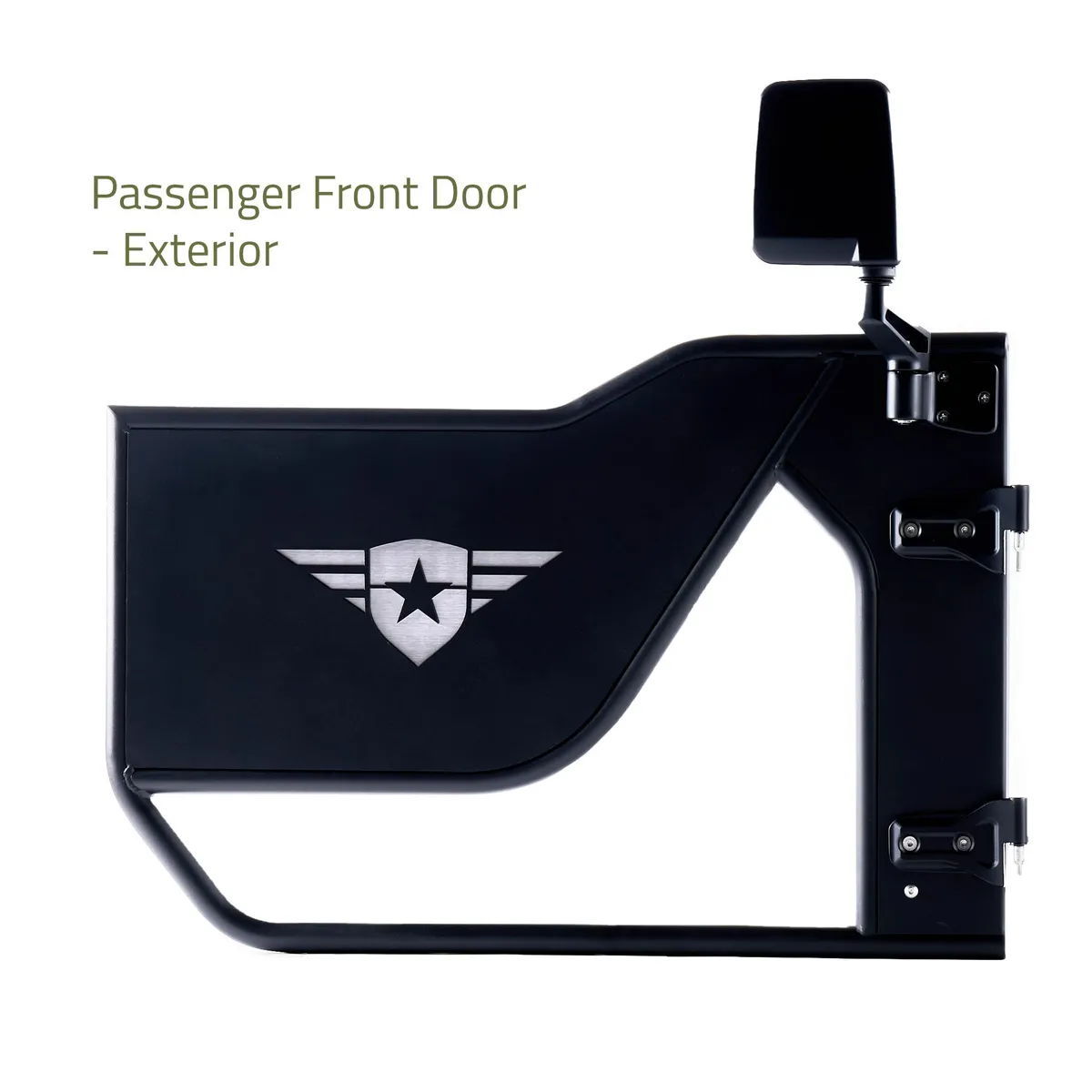 18c Wrangler/Gladiator Jl/Jt Mission Doors Black Front Pair product image