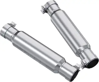 MBRP Exhaust Armor Pro T304 Stainless Steel 3 Inch Resonators Race to Street Profile Conversion Kit For S7114, S7116 and S7118 15-23 Dodge Challenger MBRP