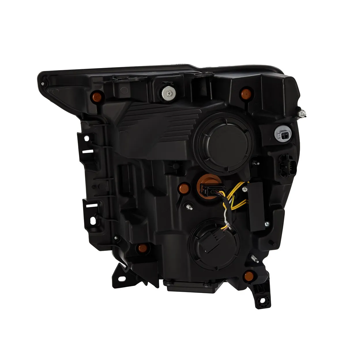 LED Projector Headlights Alpha-Black w Activation Light and Sequential Signal switchback DRL product image