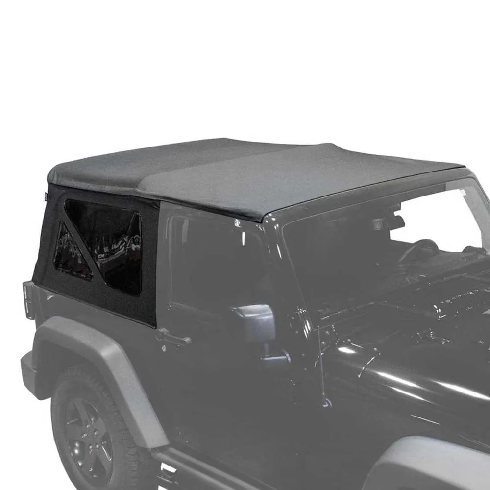 Jeep JK Replacement Soft Top Tinted Windows For 10-18 Wrangler JK 2 Door Black Diamond King 4WD product image