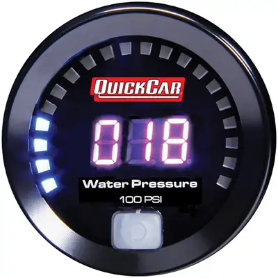 Quickcar Racing Products Digital Water Pressure Gauge 0-100