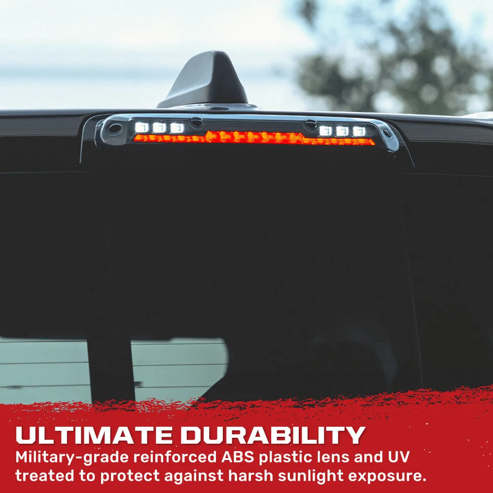 LED 3rd Brake Dodge 19-21 RAM 1500 And 19-21 RAM 2500 3500 - Ultra High Power Red LED 3rd Brake Light Kit w Ultra High Power Cree Xml White LED Cargo Lights - Smoked Lens product image