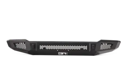 Body Armor Ambush Series Front Bumper; 3/16 And 1/4 in. Roll Steel; Non Winch; 30 in. Dual Row/2 Cube Style LED Light Mount; Black; Steel;