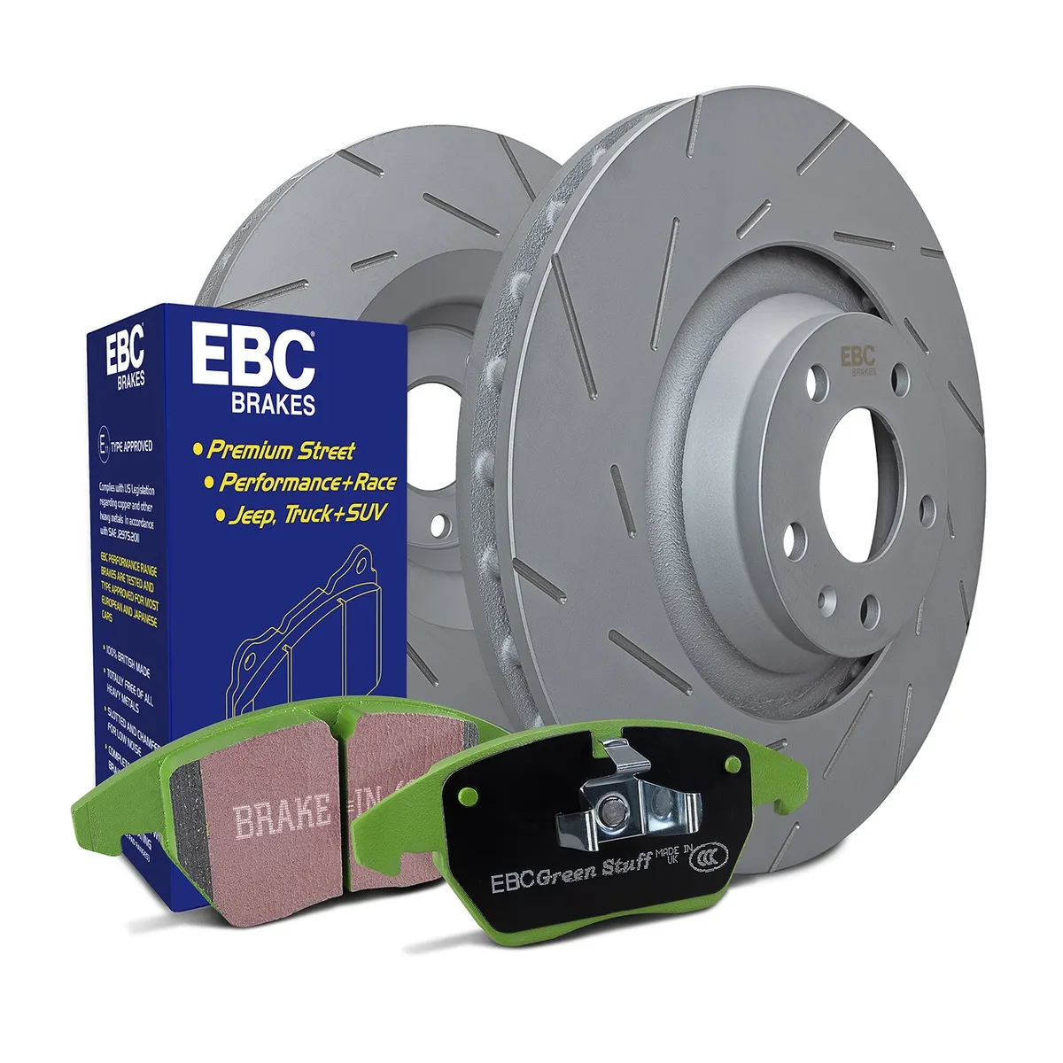 Greenstuff 2000 Pad and USR Disc Rotor Kit; Front; 330mm Rotor Diameter; product image