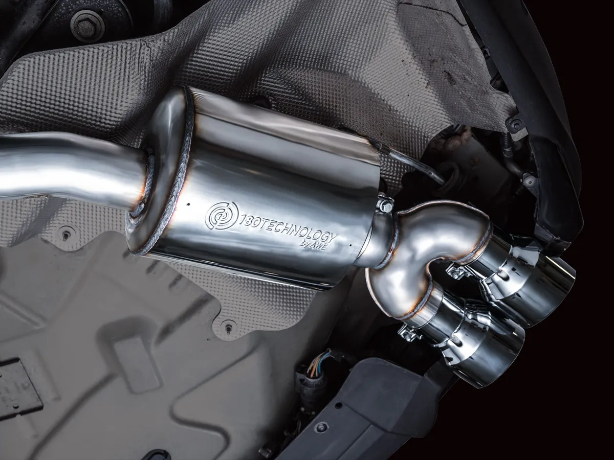 AWE Touring Edition Exhaust for Ford Explorer ST - Chrome Silver Tips product image