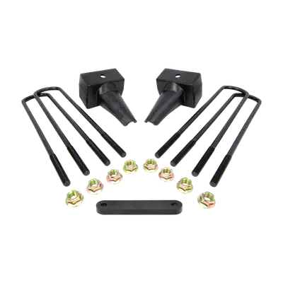 ReadyLift 4.0 Tall Flat Block-2 Piece Drive Shaft-Incl Carrier Brg Spcr 1999-2010 Ford F250f350f450 2WD 4WD