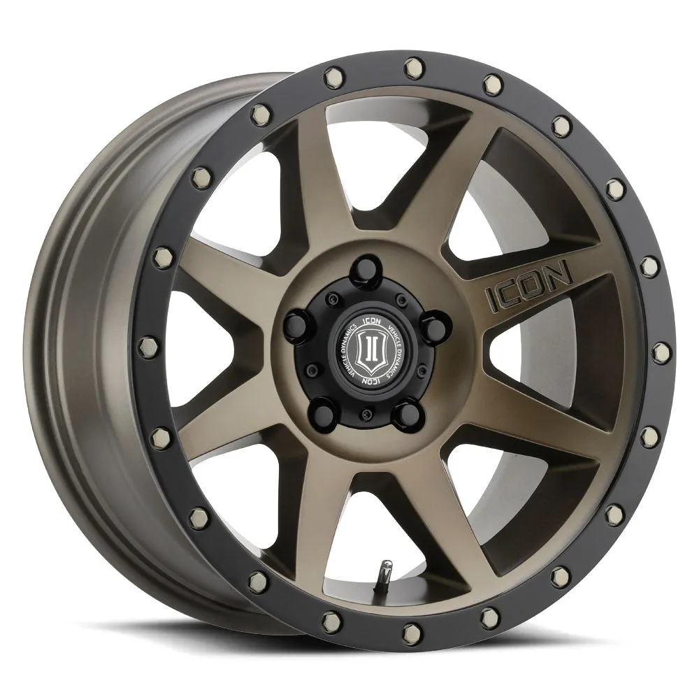 ICON Alloys Rebound, Satin Black, 20 x 9 / 6 x 135, 16mm Offset, 5.625" BS product image