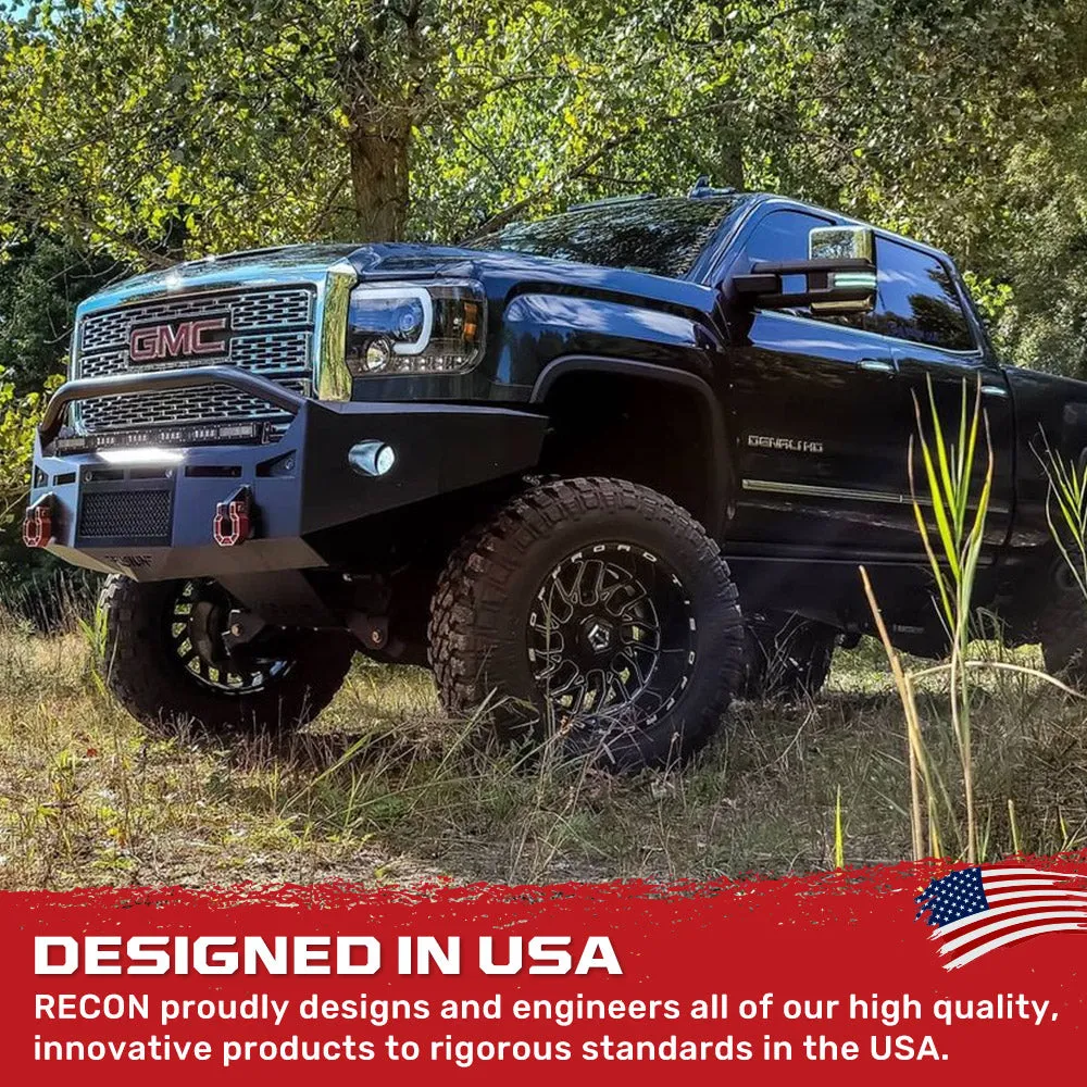 Gmc Sierra 3500 15-19 Dually Projector Headlights w Oled Amber Drls & Scanning Oled Amber Turn Signals in Smoked/Black product image