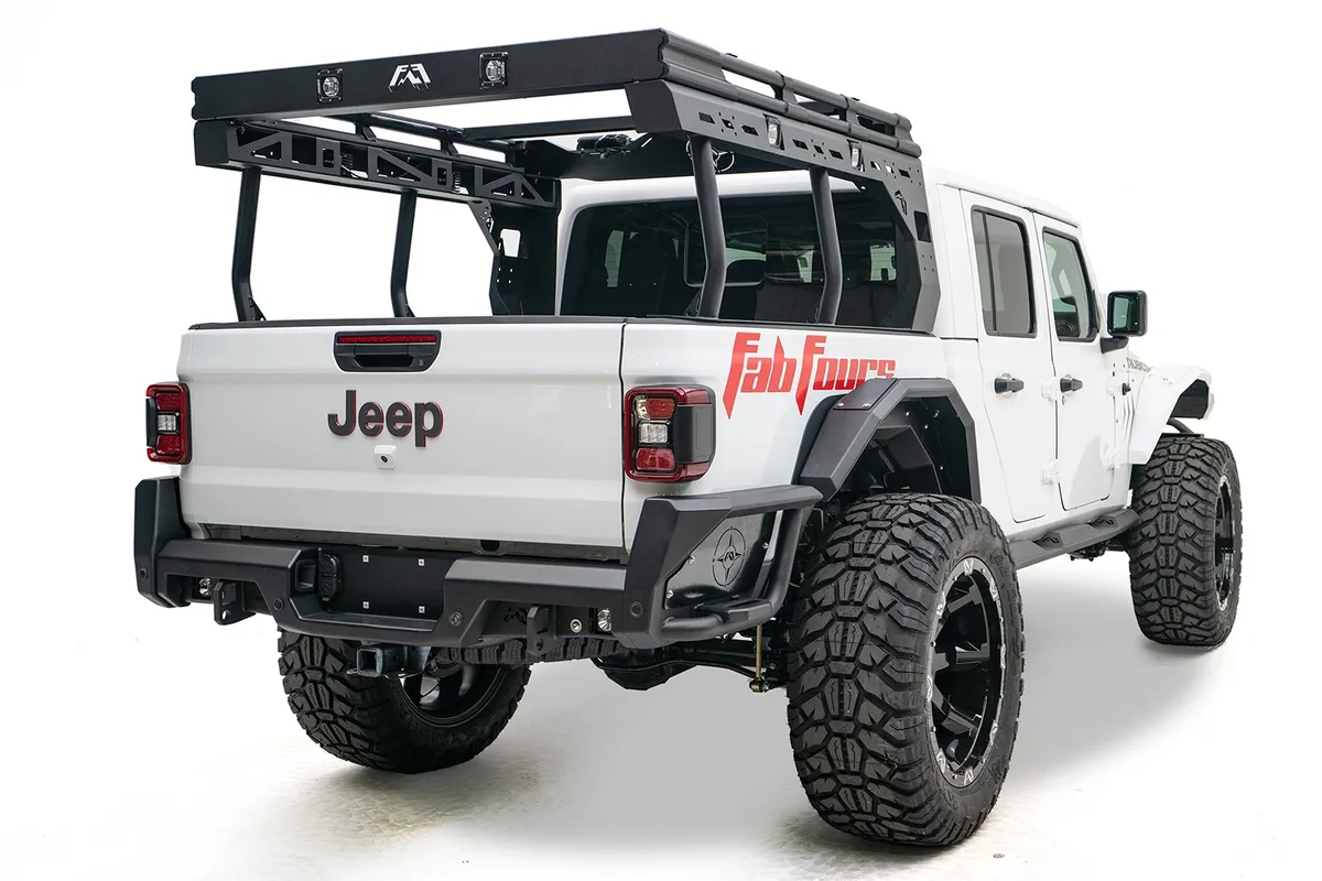 Fab4 Rear Bumper Gladiator JT Black product image