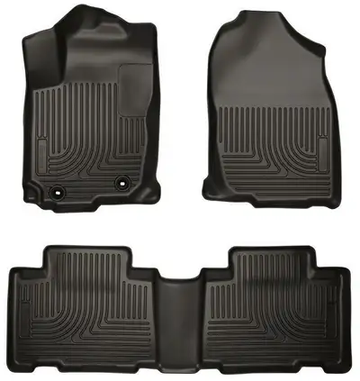 Husky Liners 14c Corolla Fits Models With Automatic Transmission Only Front/2nd Seat Liners Weatherbeater Black