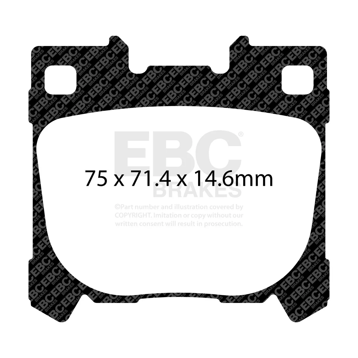 EBC Brake Pad Disc Rotor Kit; Set Of Full Race RP-X Brake Pads/Pair Of 2-Piece Fully-Floating Brake Discs; product image