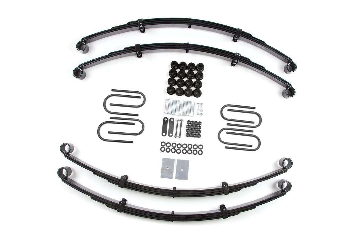 87-95 Jeep Wrangler YJ 2 Inch Leaf Spring Lift Kit With Nitro Shocks Zone Offroad product image
