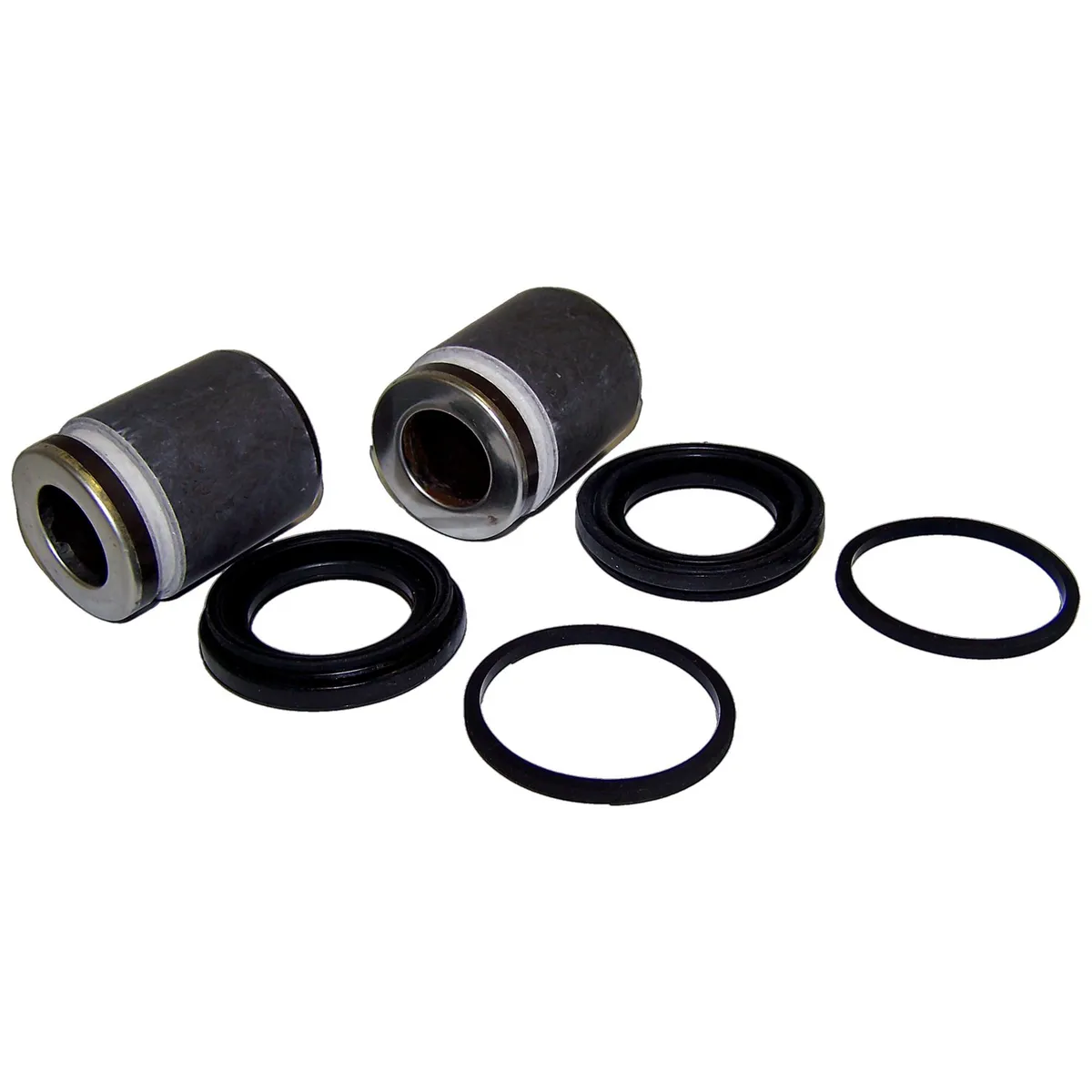 Brake Caliper Repair Kit; Front; w/Akebono Calipers-Silver; Incl. 2 Pistons/2 Boots/2 Seals; product image