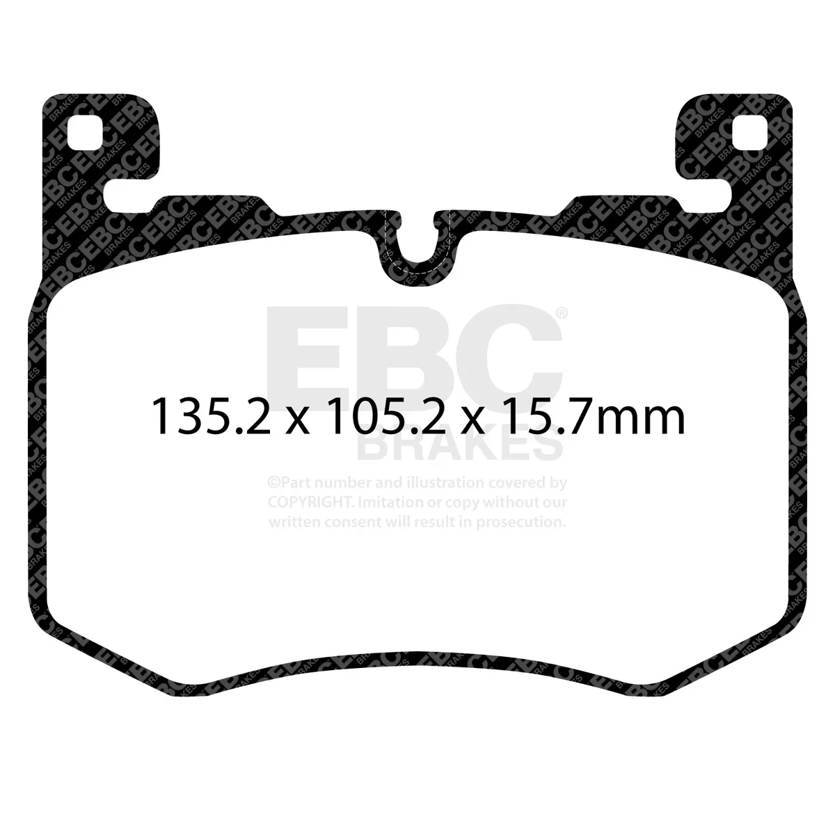 Bluestuff NDX Full Race Brake Pads; FMSI Pad No. D2257; product image