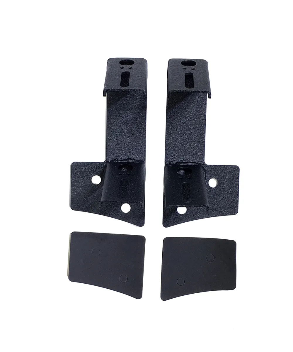 Quake LED - QBU789 - Jeep JK Double Light Window Pillar Bracket 2007-18 Wrangler JK Black Powdercoat Pair for 2007-2017 Jeep Wrangler product image