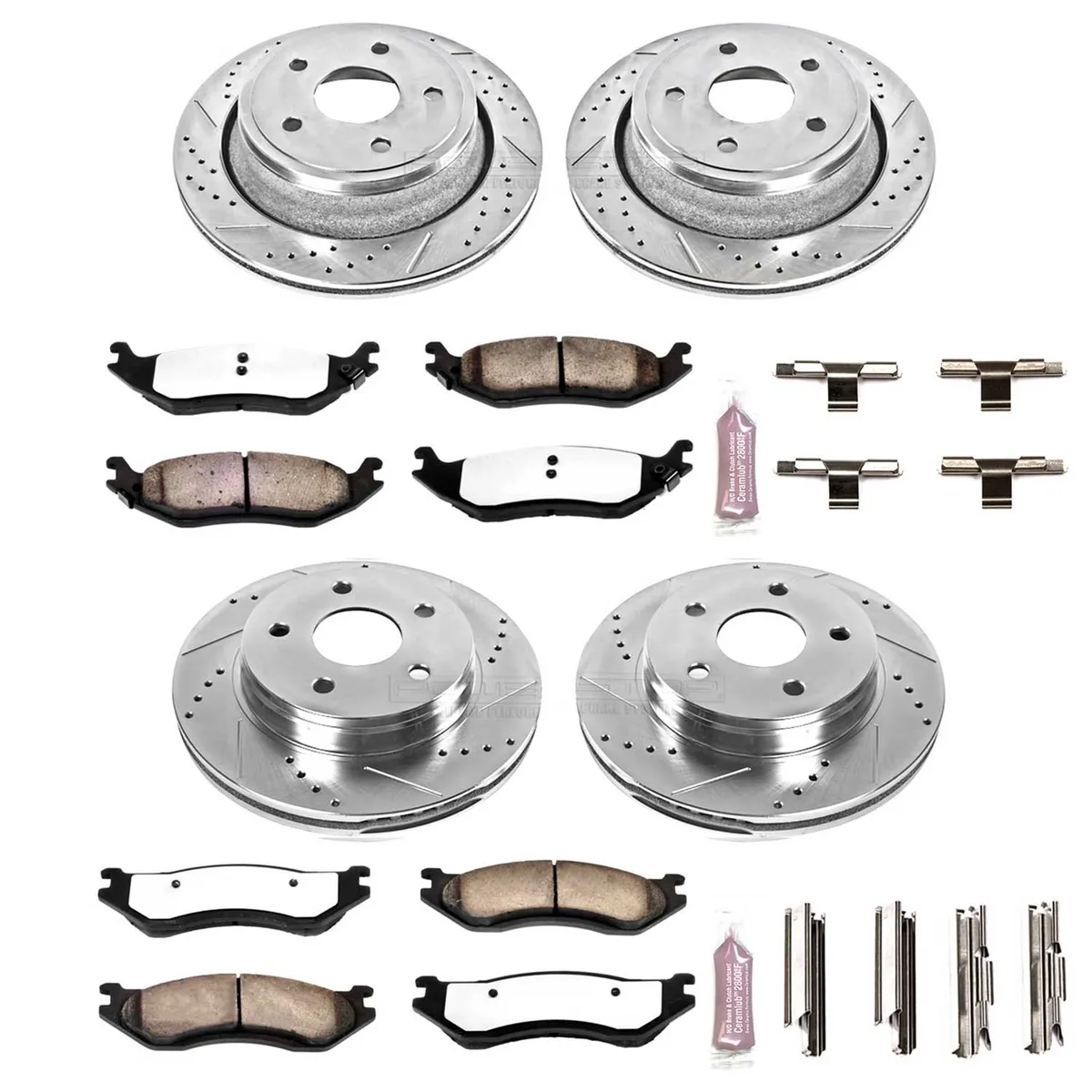 Z36 Truck/Tow Upgrade Kit: Drilled/Slotted Rotors; Carbon-Fiber Ceramic Pads W/Hardware product image