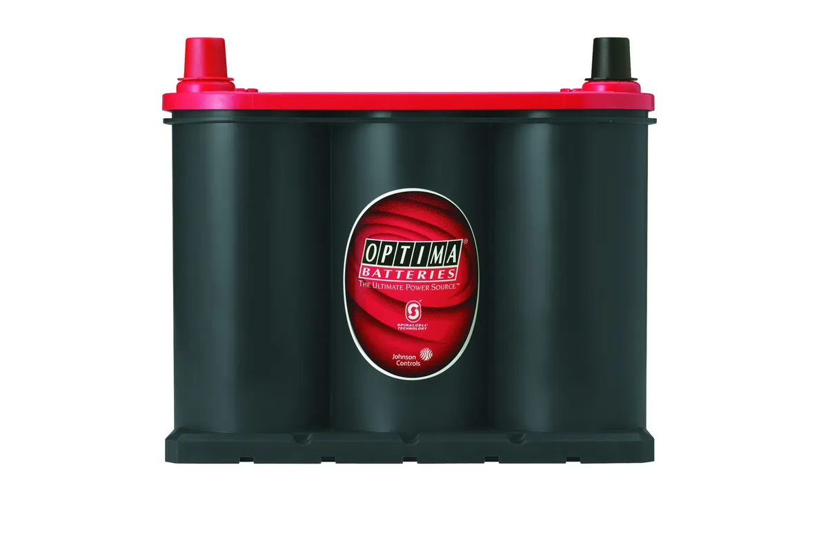 RedTop® Battery; UNBOXED; Group 25; Cold Crank Amps 720; Crank Amps 910; Reserve Capacity 90; Ampere Hour 44; Top Terminal; L-9 5/16 in.; W-6 3/4 in.; H-7 5/8 in.; product image