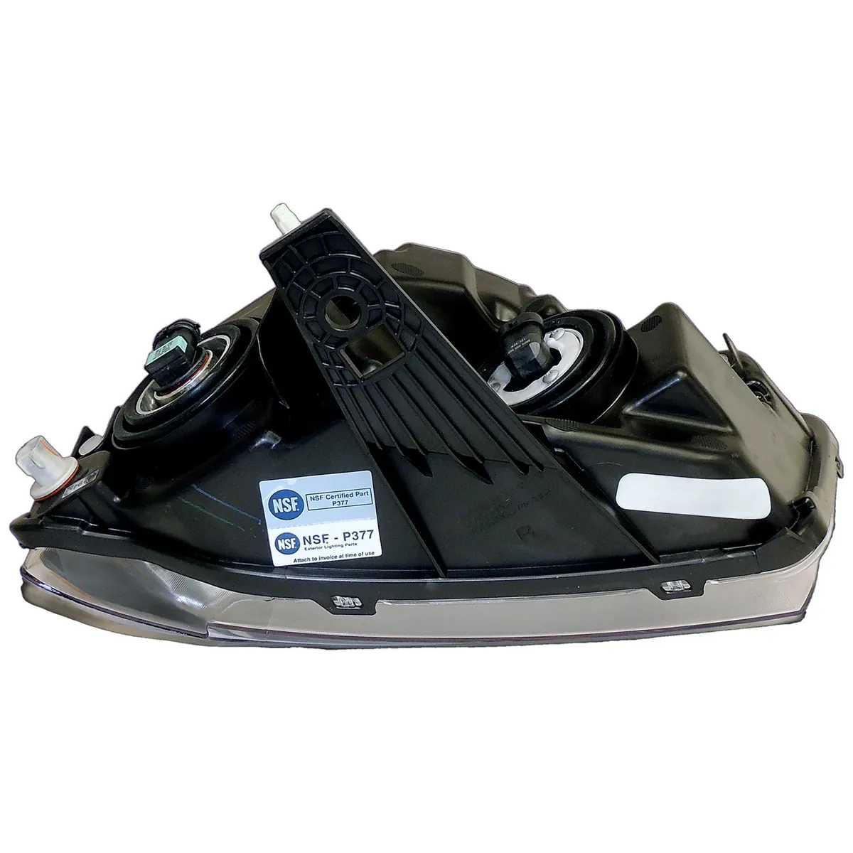 Blackamberclearchrome Headlight w/ Halogen Bulbs w/ Black Bezels;right Headlamp;includes Bulbs product image