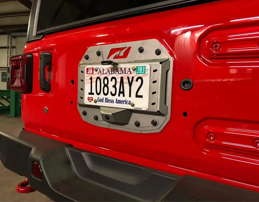 Spare Tire Delete Tag Mount / Tag Light Combo for Jeep JL / JLU product image