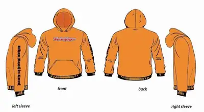 Steinjager Steinjäger Orange Hoodies Size XXL