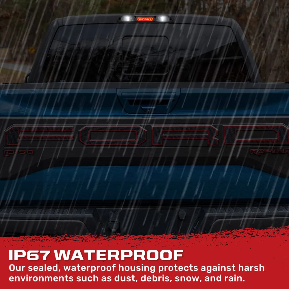Ford 17-19 Raptor - Ultra High Power Red LED 3rd Brake Light Kit w Red LED Running Lights And Ultra High Power Cree Xml product image