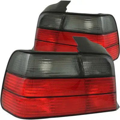 ANZO USA 1992-1998 Bmw 3 Series Red/Smoke Lighting E36/4 Door Set