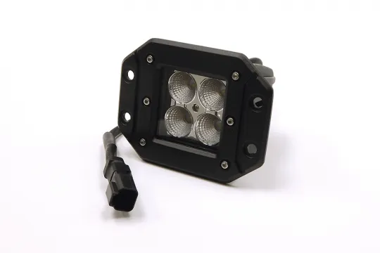 3.0 X 3.0 Inch 16W Square Flush Mount LED Light Spot Beam 1,440 Lumens Each Southern Truck Lifts product image