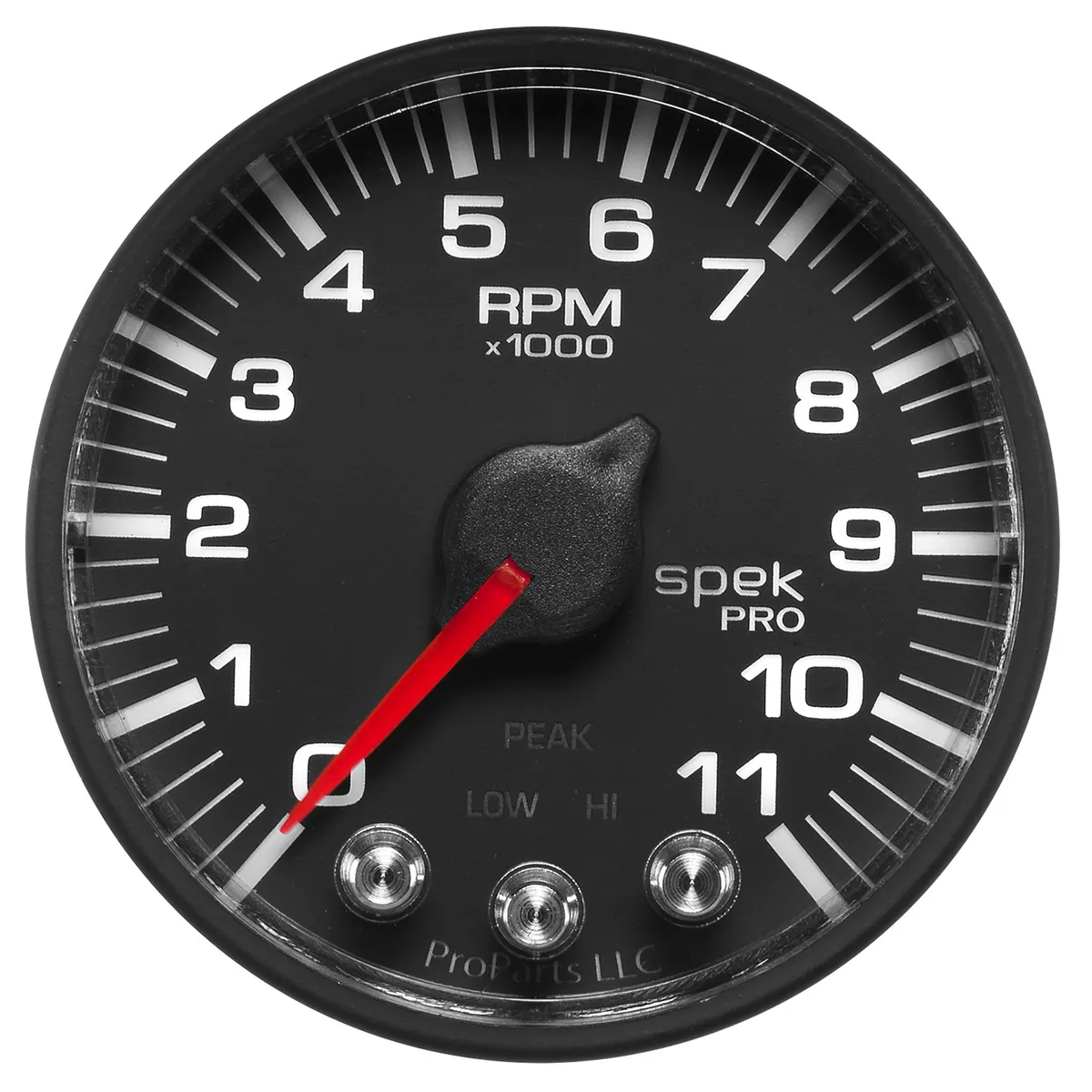 Gauge, Tach, 2 1/16", 11k RPM, w/ Shift Light & Peak Mem, Blk, Spek-Pro product image