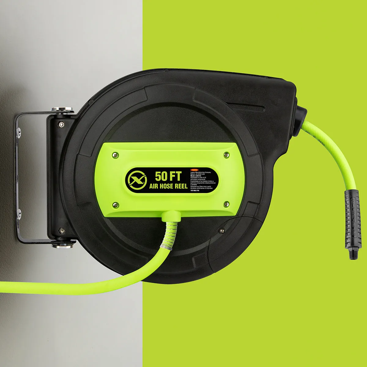 Fzp Enclosed Plastic Retractable Air Hose Reel 3/8in 50ft product image