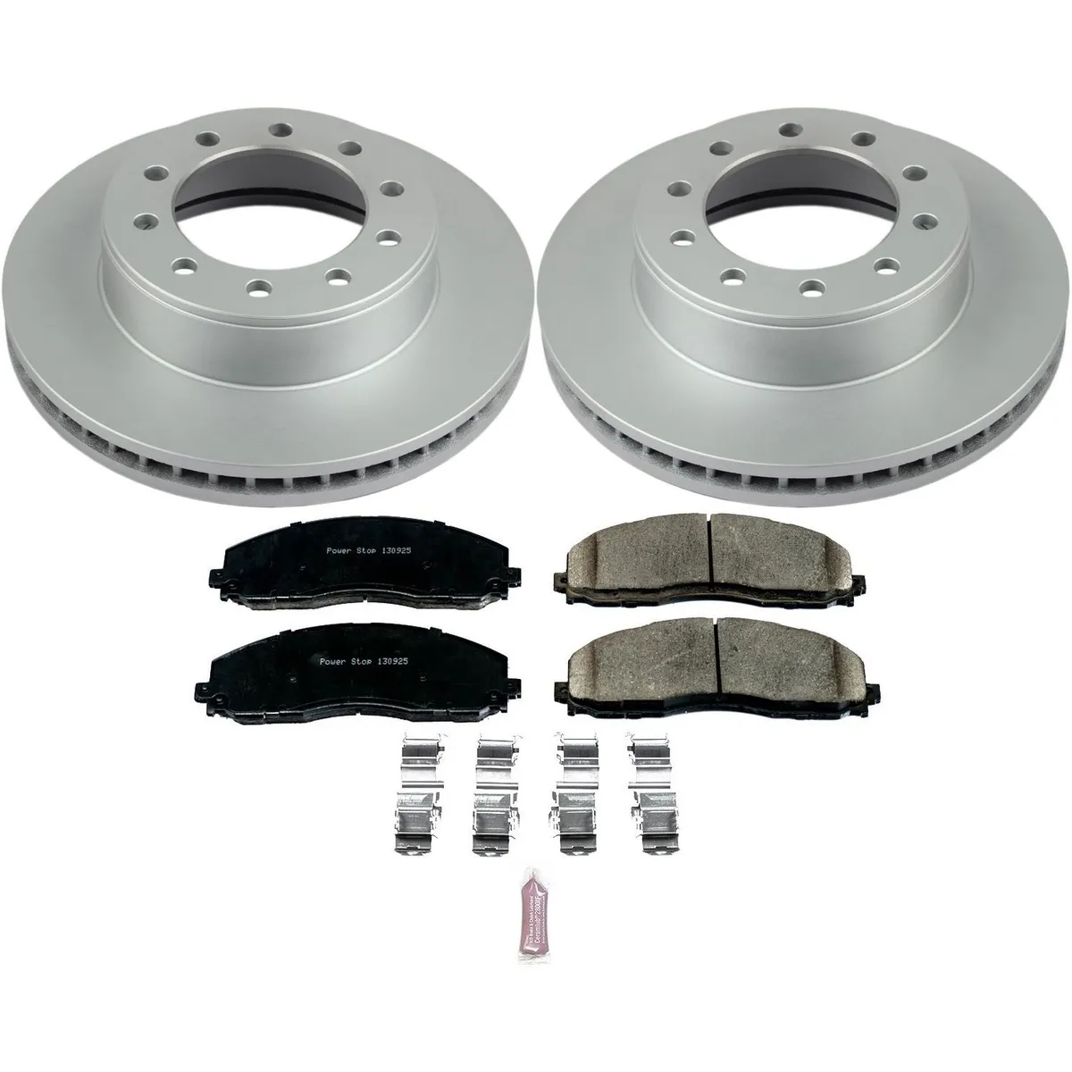 Z17 Geomet Coated Rotor Kit: Genuine Geomet Fully Coated Rotors; Ceramic Pads W/Hardware product image