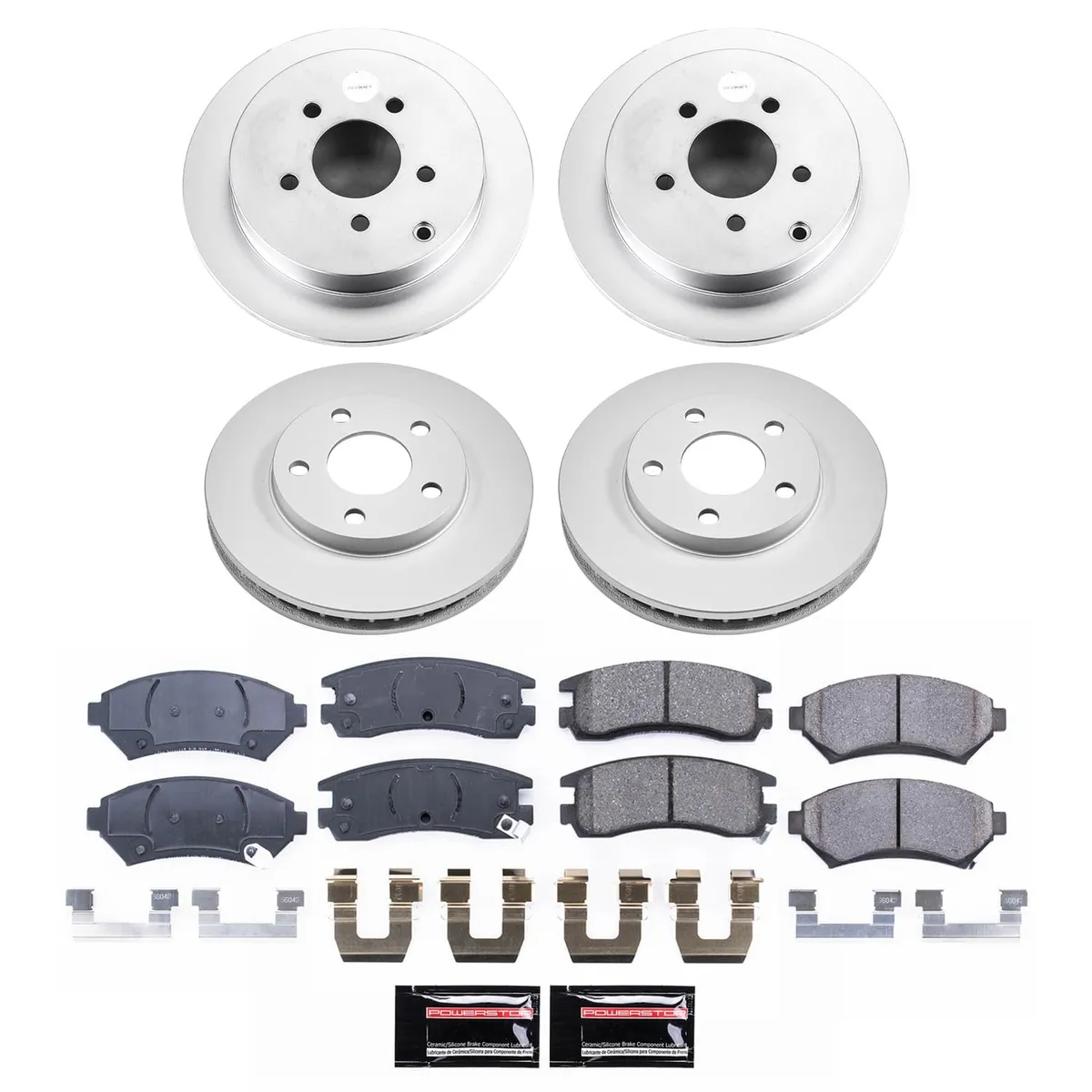 Z17 Geomet Coated Rotor Kit: Genuine Geomet Fully Coated Rotors; Ceramic Pads W/Hardware product image
