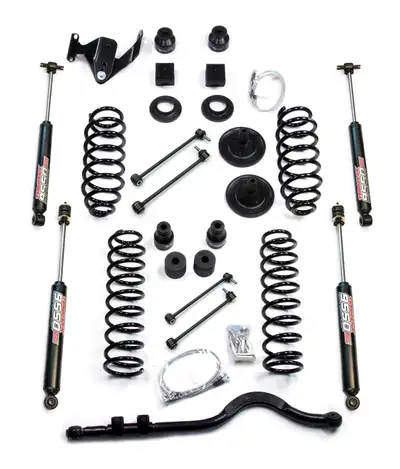 TeraFlex (Kit) JK 4 Door 4in Lift Kit W/ All (4) 3in4in Shocks Front Trackbar