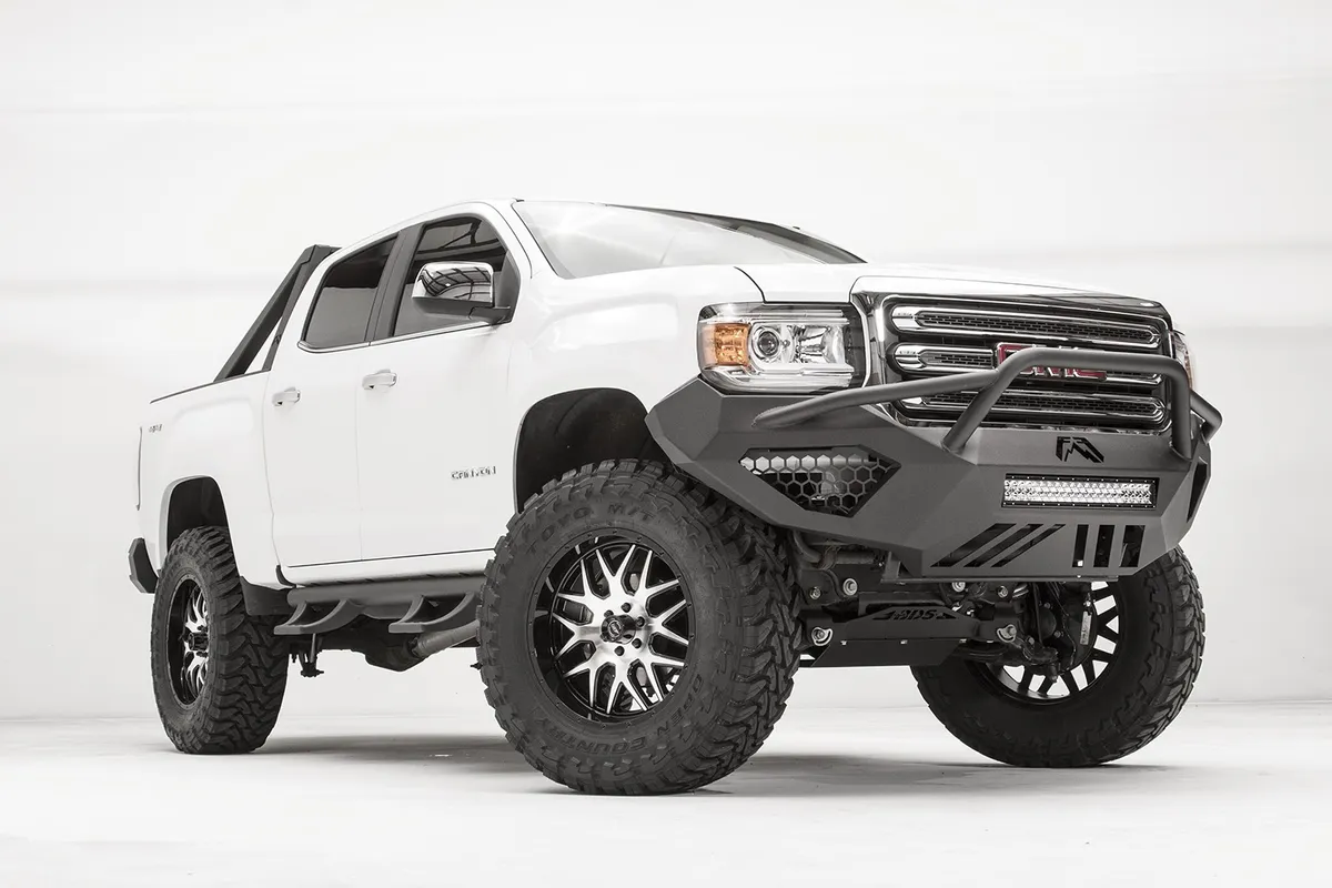 Vengeance Front Bumper; 2 Stage Black Powder Coated; Pre-Runner Guard; product image