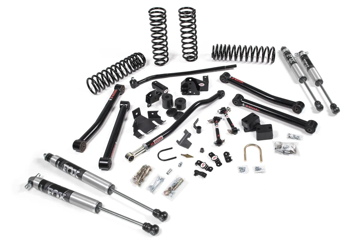 2007-2018 Jeep Wrangler JK J-Konnect 2 Door 3.5 Inch Lift Kit w/ Fox Adventure Series Shocks JSPEC product image