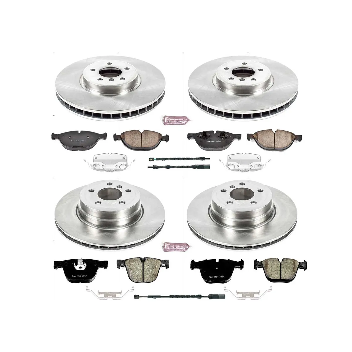 Z17 Direct Replacement Kit: Rotors; Ceramic Pads W/Hardware; Pad Sensors product image