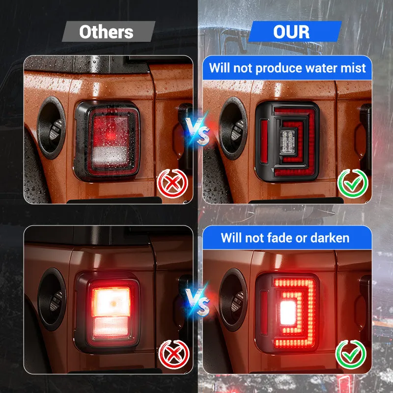Flush Mount Jeep Wrangler Tail Lights – Ultra Bright LED Upgrade for JL 2018–2026 product image