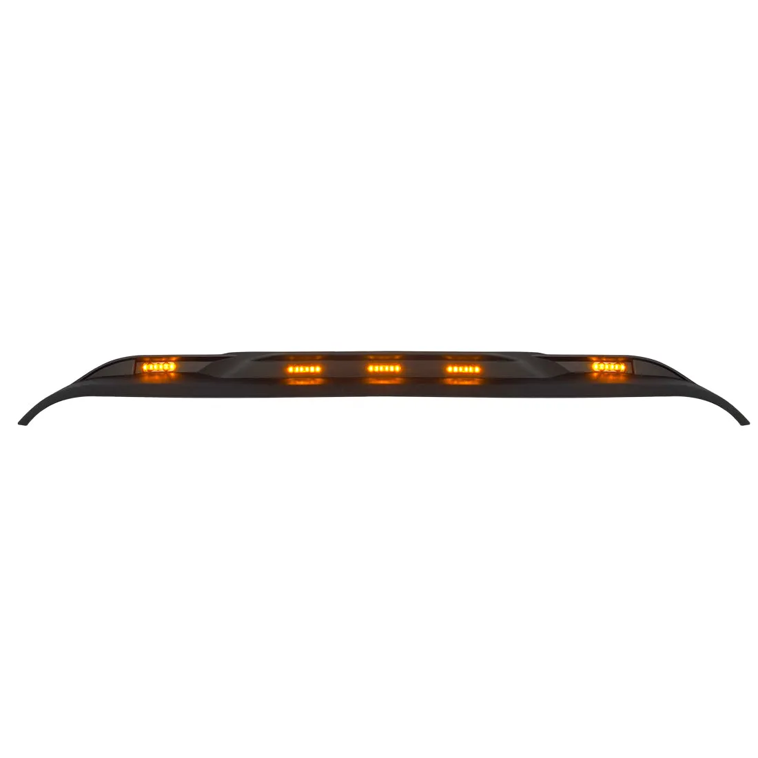 Front Hood Protector Stone Guard W/ Amber LED Lights For 18+ Jeep Wrangler JL & Gladiator JT product image