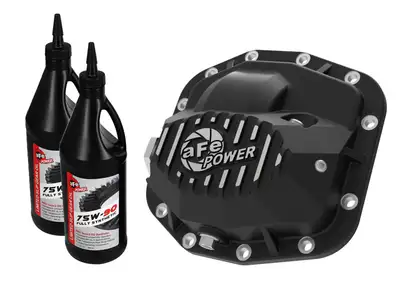 aFe Power Pro Series Front Differential Cover Black W/ Oil (Dana M186)