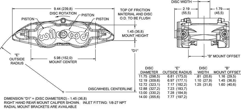 Forged Narrow Superlite 6 Radial Mount - 120-14540 product image